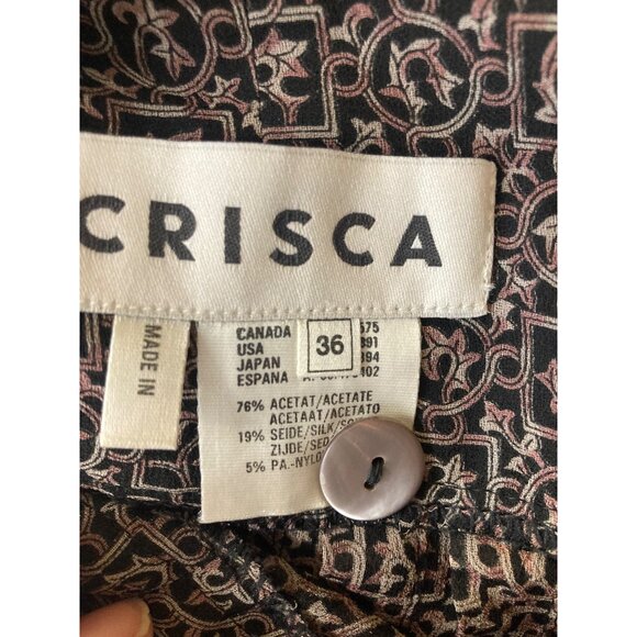 Womens Vintage Crisca Silk Blend High Waisted Sheer Pants EU36 XS 26" NWT - Picture 9 of 11